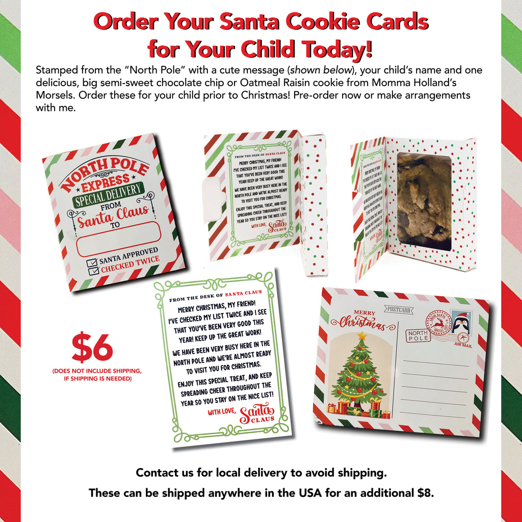 Santa Cookie Cards